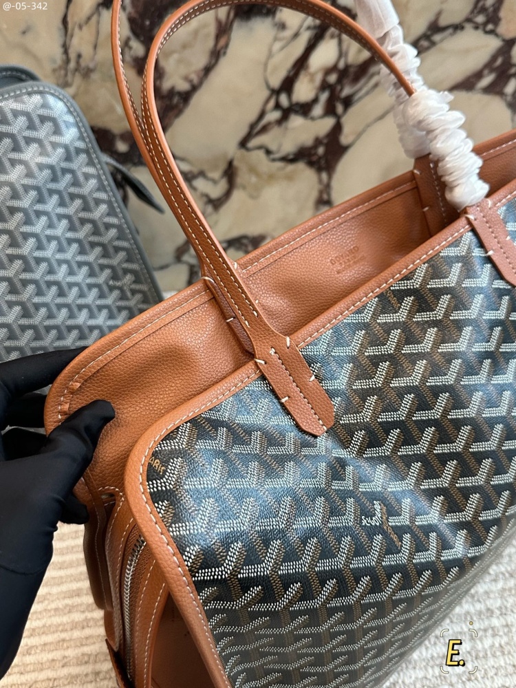 Goyard brown tote bag