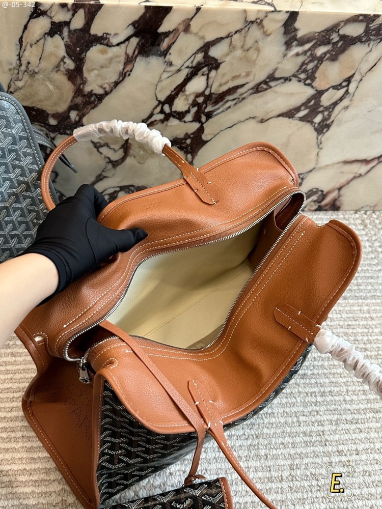 Goyard brown tote bag