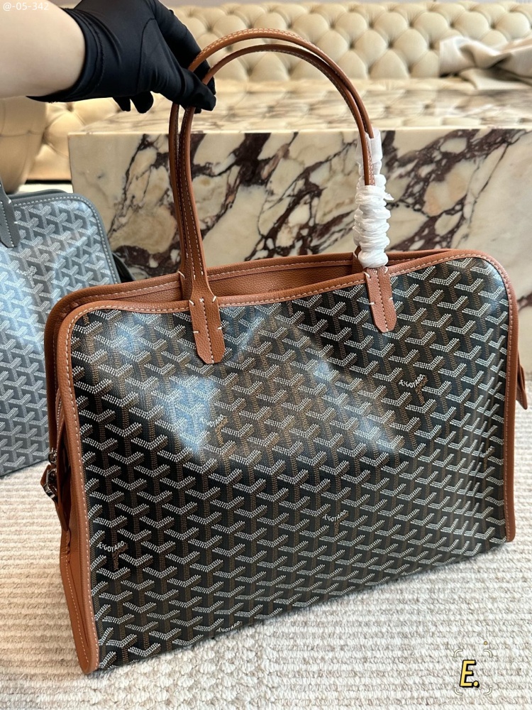 Goyard brown tote bag