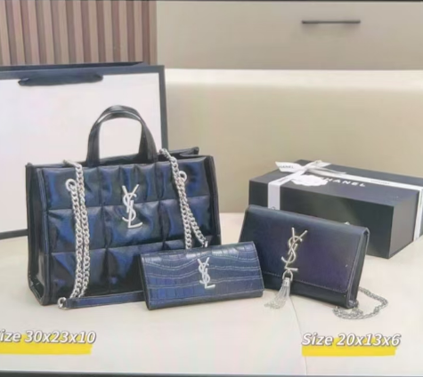 YSL black tote bag set