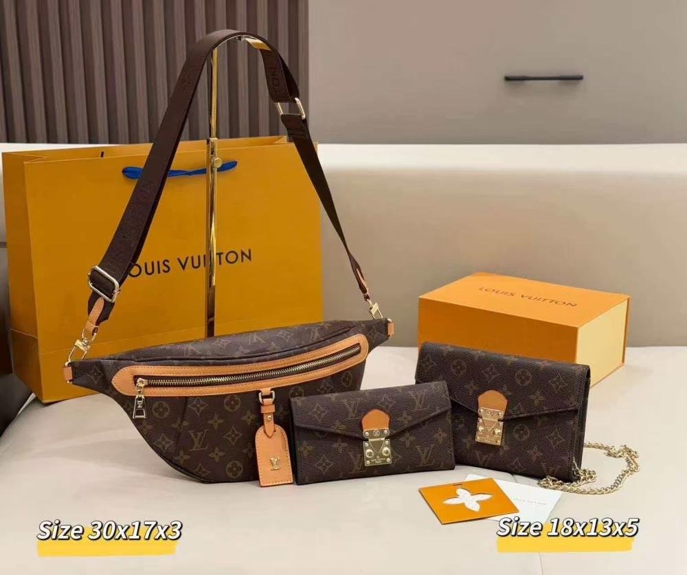 LV bumbag bag set