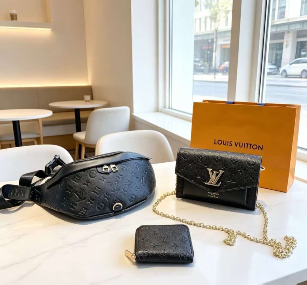 LL black bumbag set