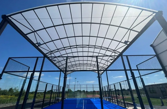 Outdoor Padel Court with Roof,Well Play Padel - Best Padel Court Manufacturer,Galvanized Steel Covered Padel Court - Padel Court Manufacturer