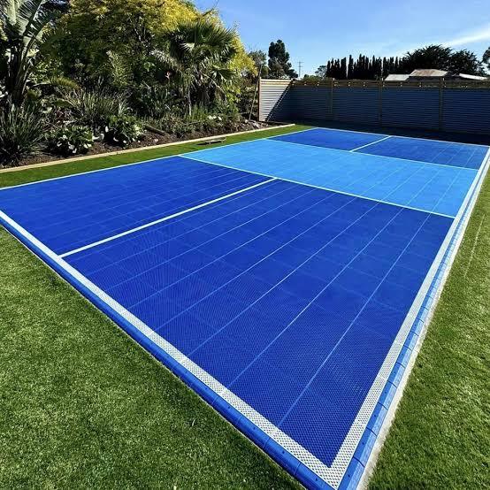 Plastic Outdoor Suspended Sports Flooring,Well Play Padel - Best Padel Court Manufacturer,Modular Plastic Outdoor Sports Flooring - Durable PVC Court