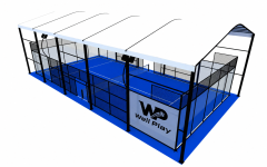 Outdoor Padel Court with Roof,Well Play Padel - Best Padel Court Manufacturer,Galvanized Steel Covered Padel Court - Padel Court Manufacturer