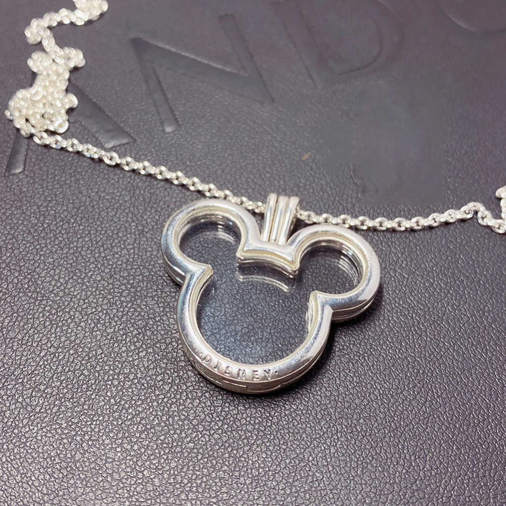 pandora medaillon kette disney mickey mouse floating locket