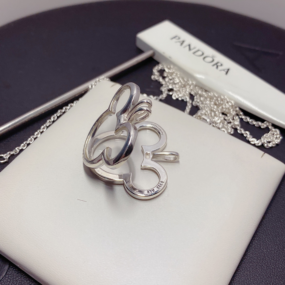 pandora medaillon kette disney mickey mouse floating locket