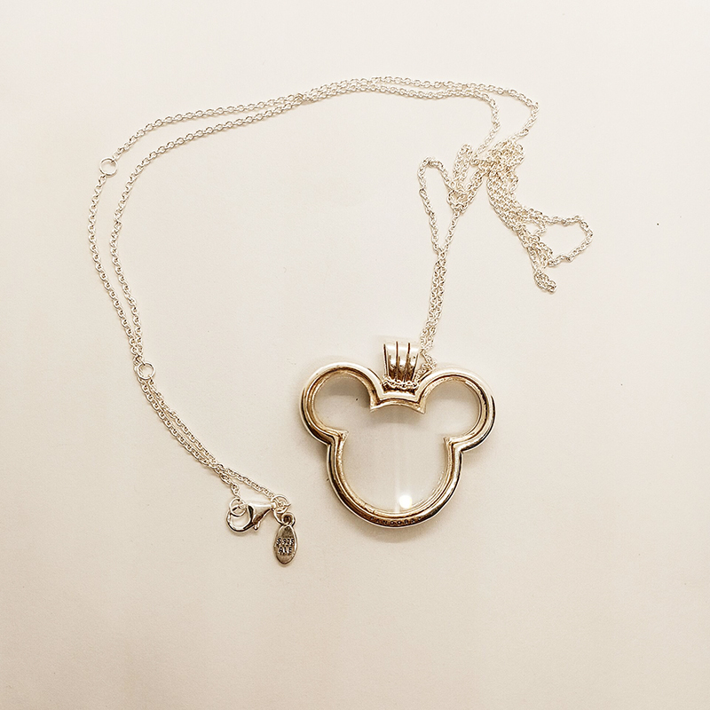 pandora medaillon kette disney mickey mouse floating locket