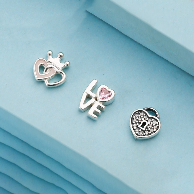 pandora forever hearts 3 set petites locket charm