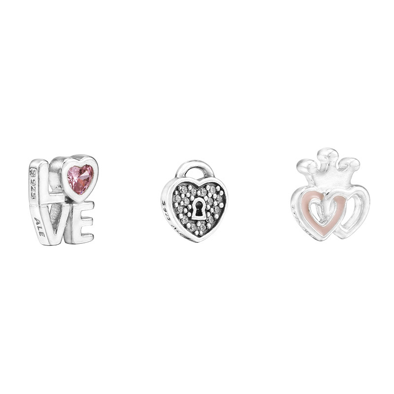 pandora forever hearts 3 set petites locket charm