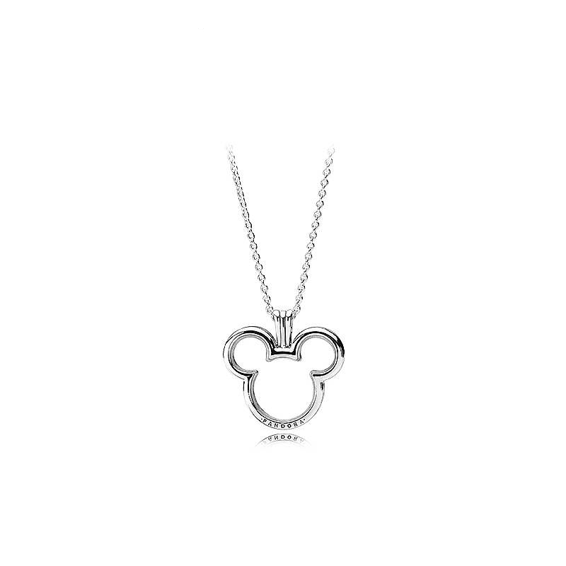 pandora medaillon kette disney mickey mouse floating locket