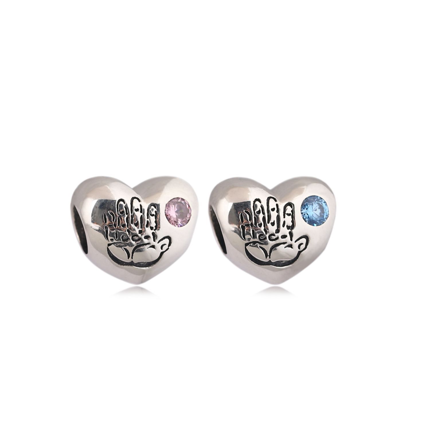 Pandora Baby Boy Girl Heart Charm S925 ALE