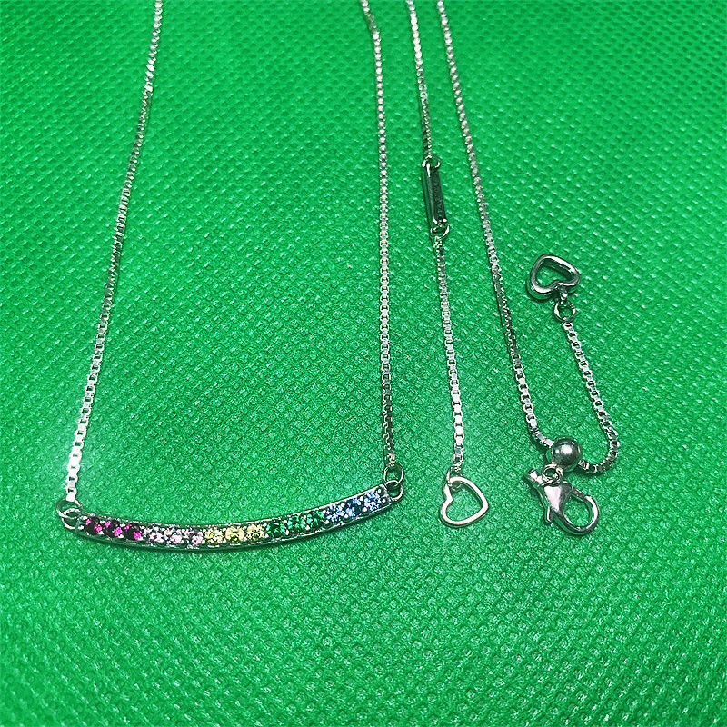 Pandora Rainbow Arcs Of Love Necklace 50cm S925 ALE