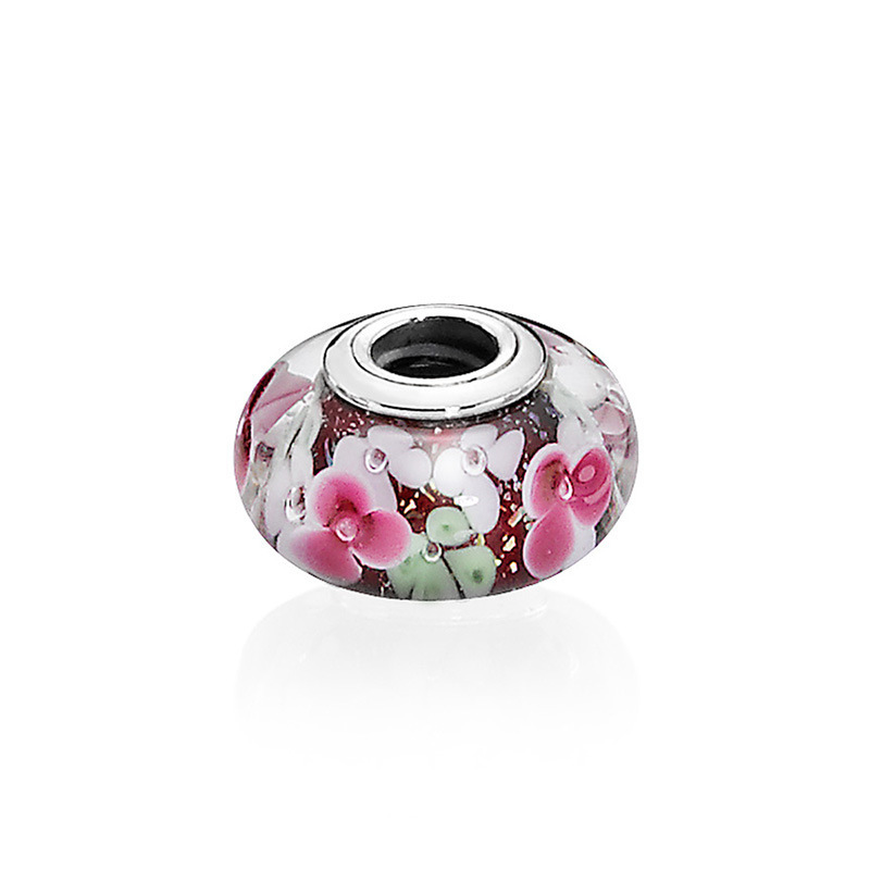 Pandora (Ale s925 ) Murano Flower garden charm