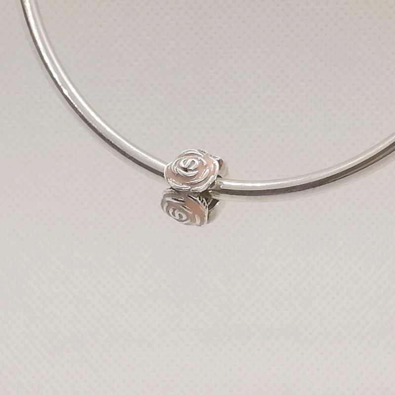pandora rose garden pink enamel charm s925 ale