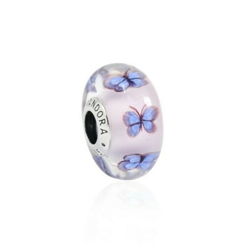 pandora butterfly murano glass charm bead  s925 ale