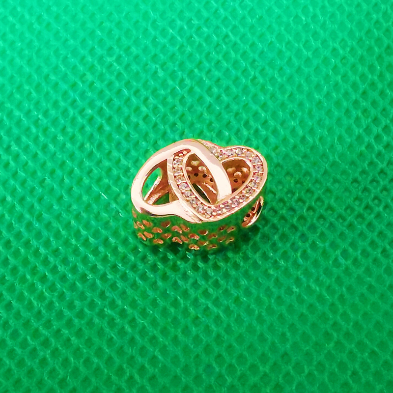 pandora 925 ale rose gold bracelet charm bead ale r met