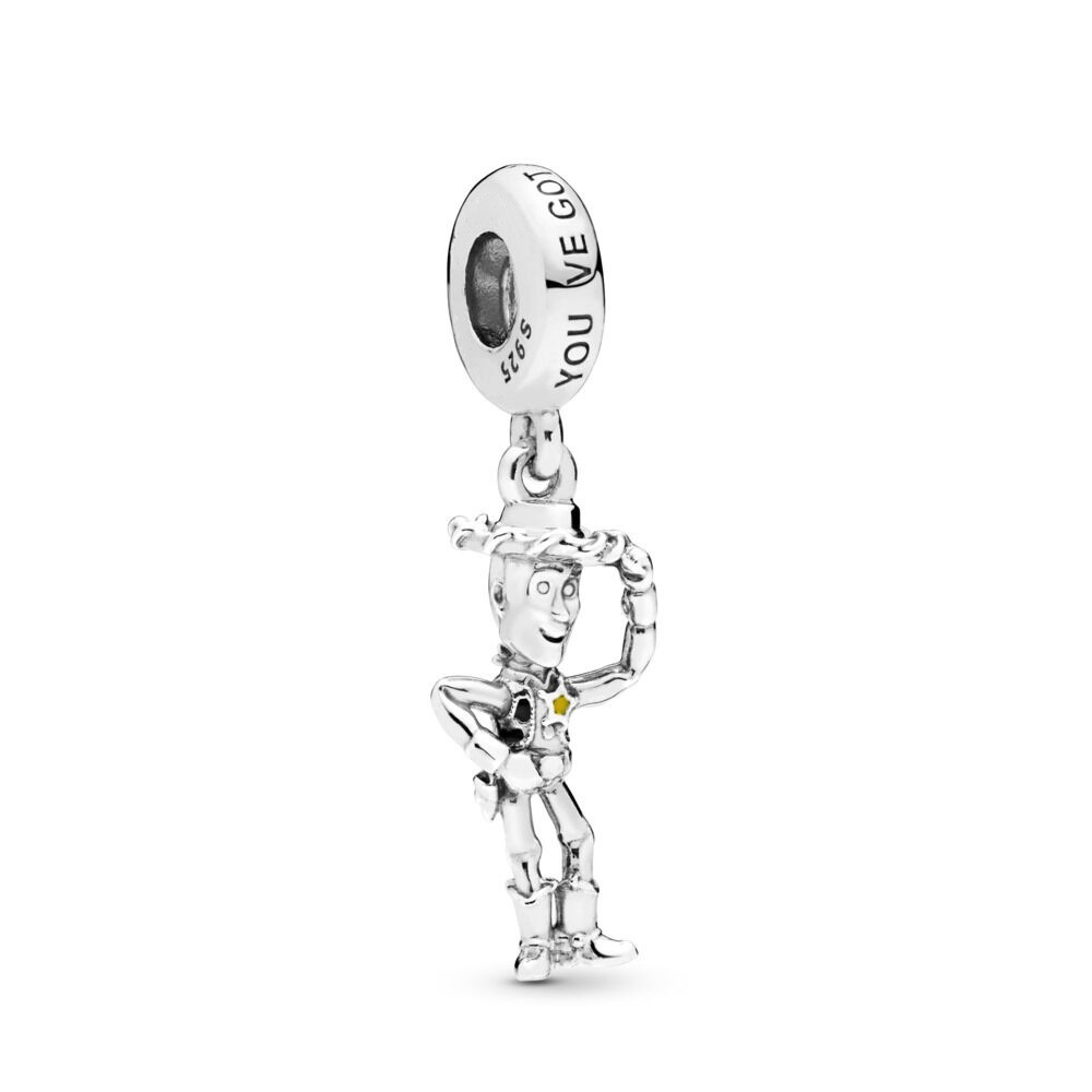 pandora silver disney pixar toy story woody pendant charm