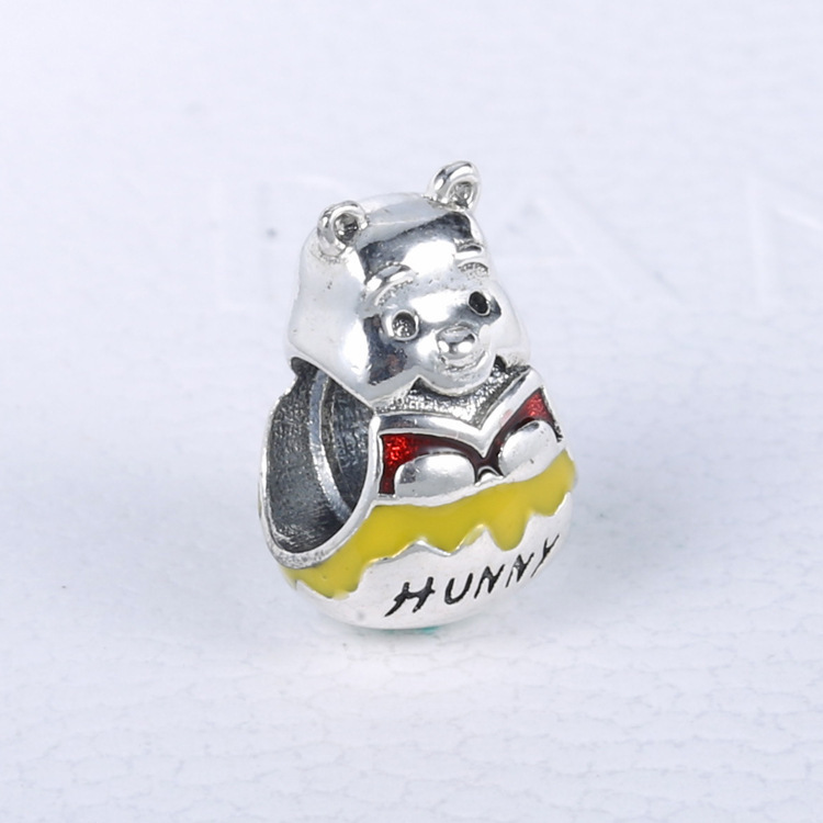 Pandora S925 WINNIE THE POOH SILVER HONEY HUNNY POT BEAR CHARM
