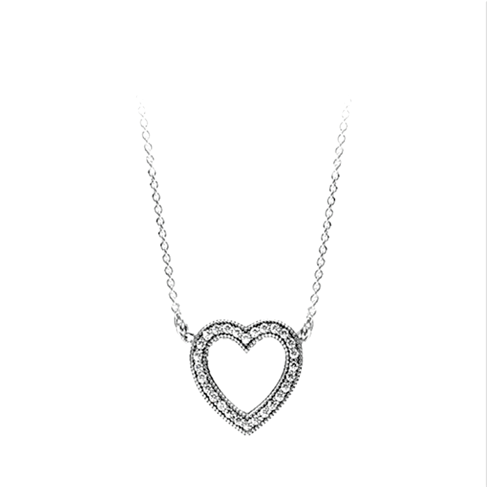 PANDORA LOVING HEARTS NECKLACE -45CM