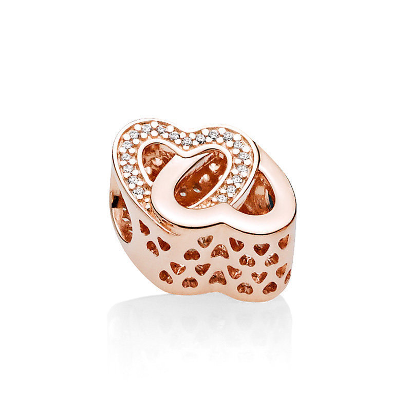 pandora 925 ale rose gold bracelet charm bead ale r met