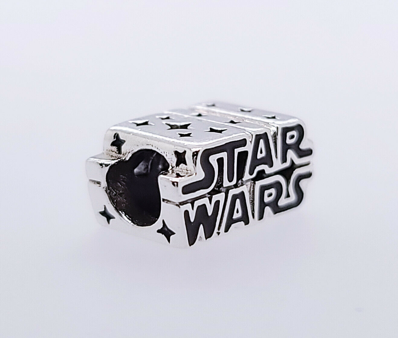 pandora 925 silver shining 3d logo charm