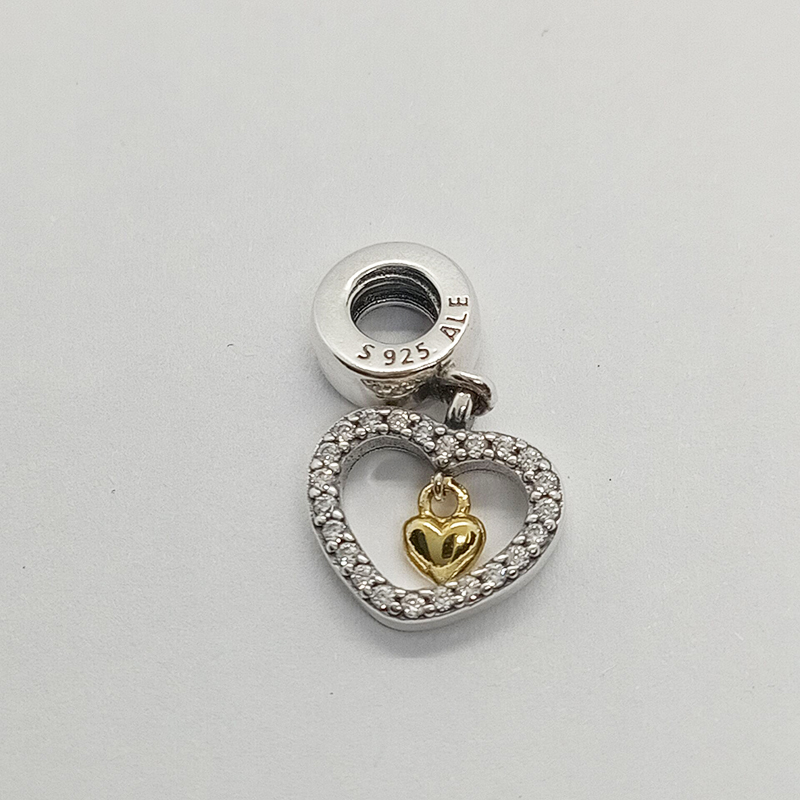 pandora forever in my heart charm gold heart charm