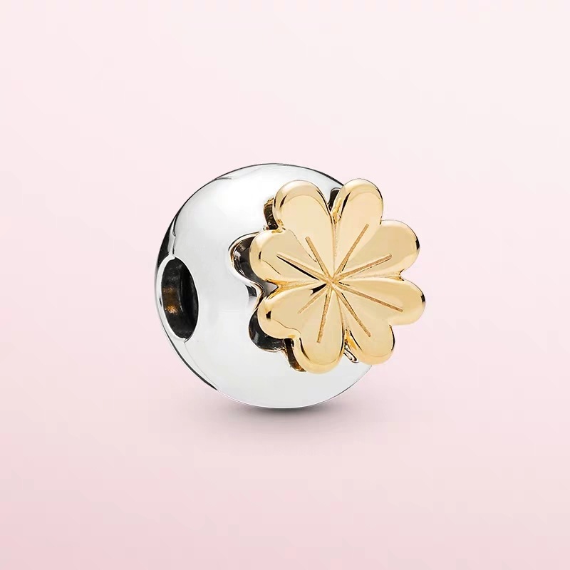 pandora shining clover clip s925 ale