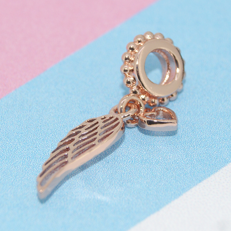 pandora 925 ale rose gold bracelet charm bead ale r met