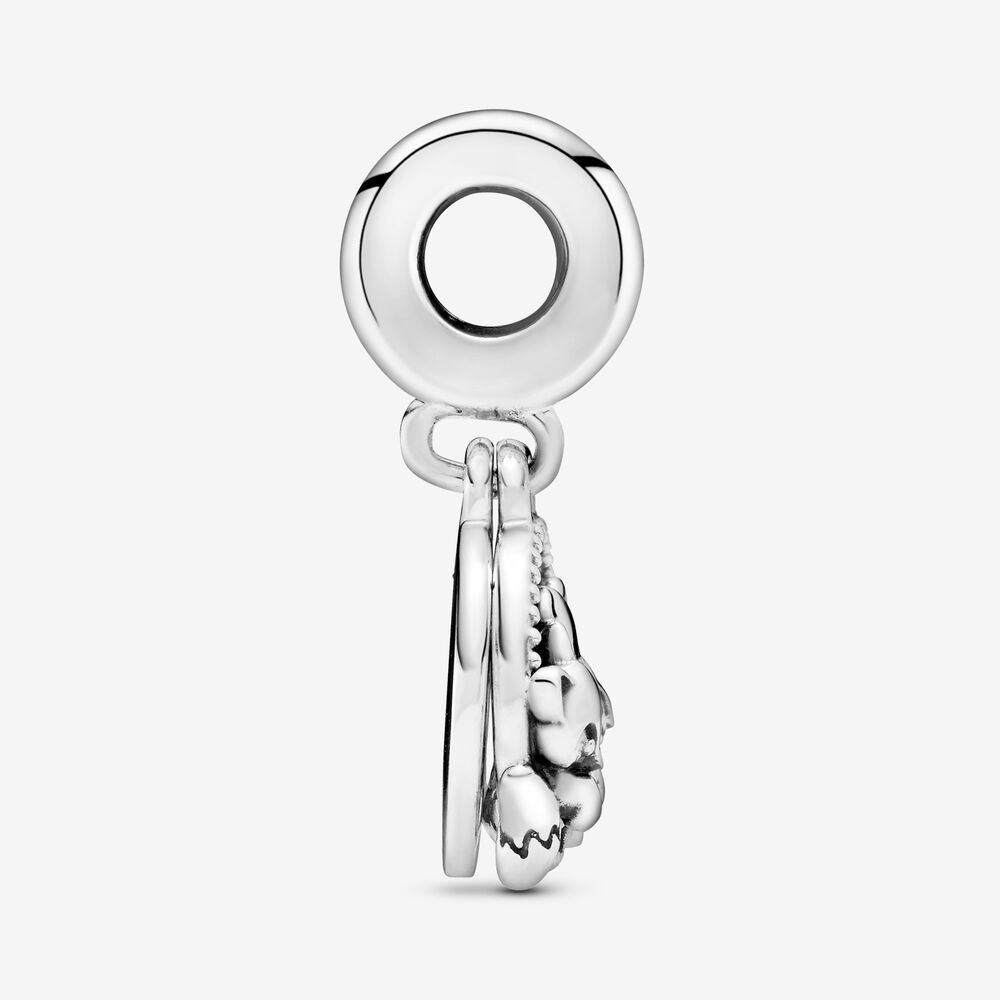 silver pandora bear, fox & squirrel dangle charm