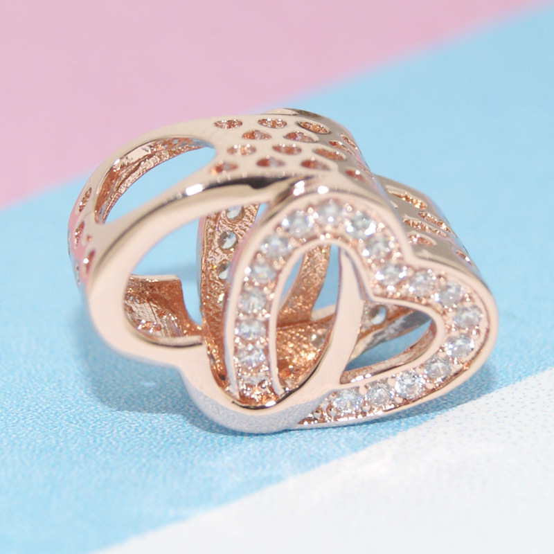 pandora 925 ale rose gold bracelet charm bead ale r met