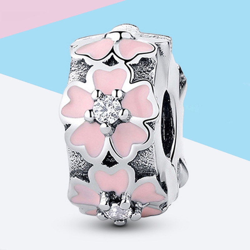 pandora pink primrose clip charm