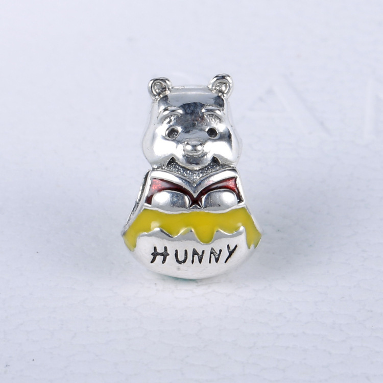 Pandora S925 WINNIE THE POOH SILVER HONEY HUNNY POT BEAR CHARM