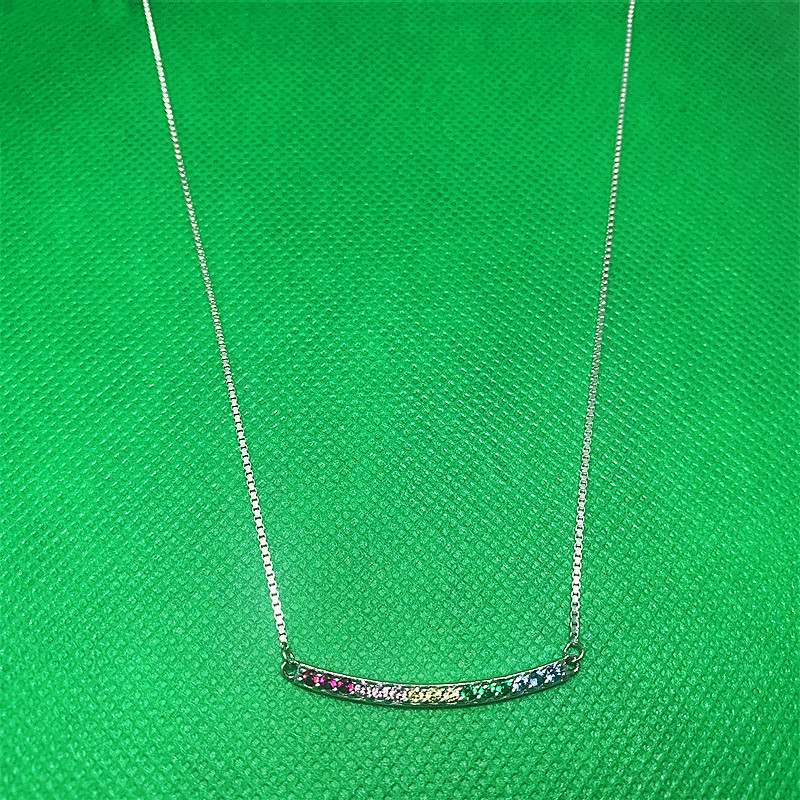 Pandora Rainbow Arcs Of Love Necklace 50cm S925 ALE