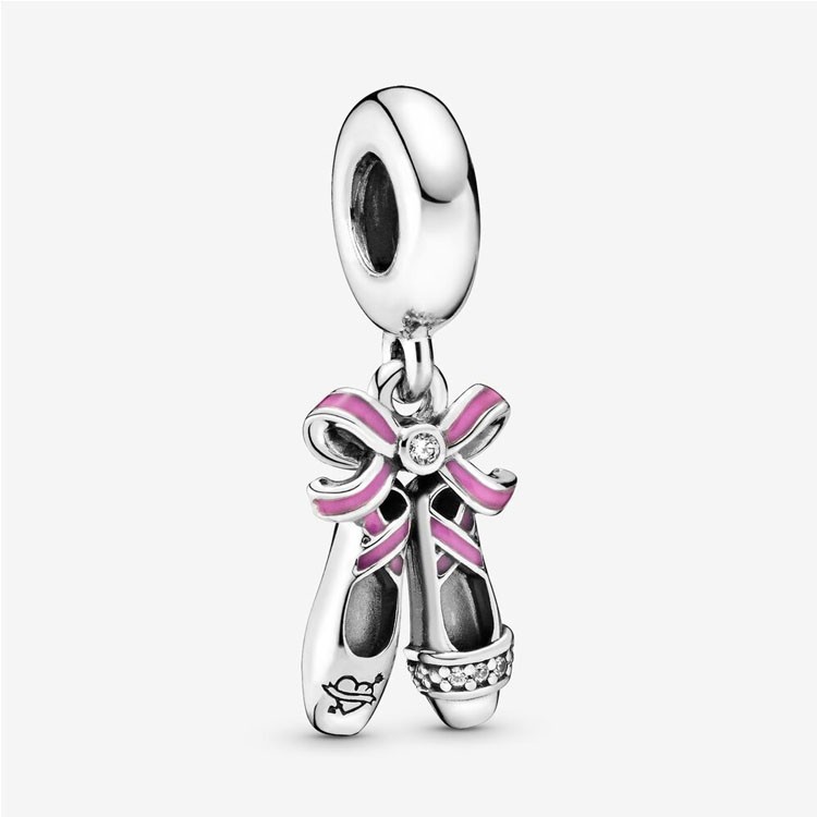 pandora pink ballerina shoes charm s925 ale
