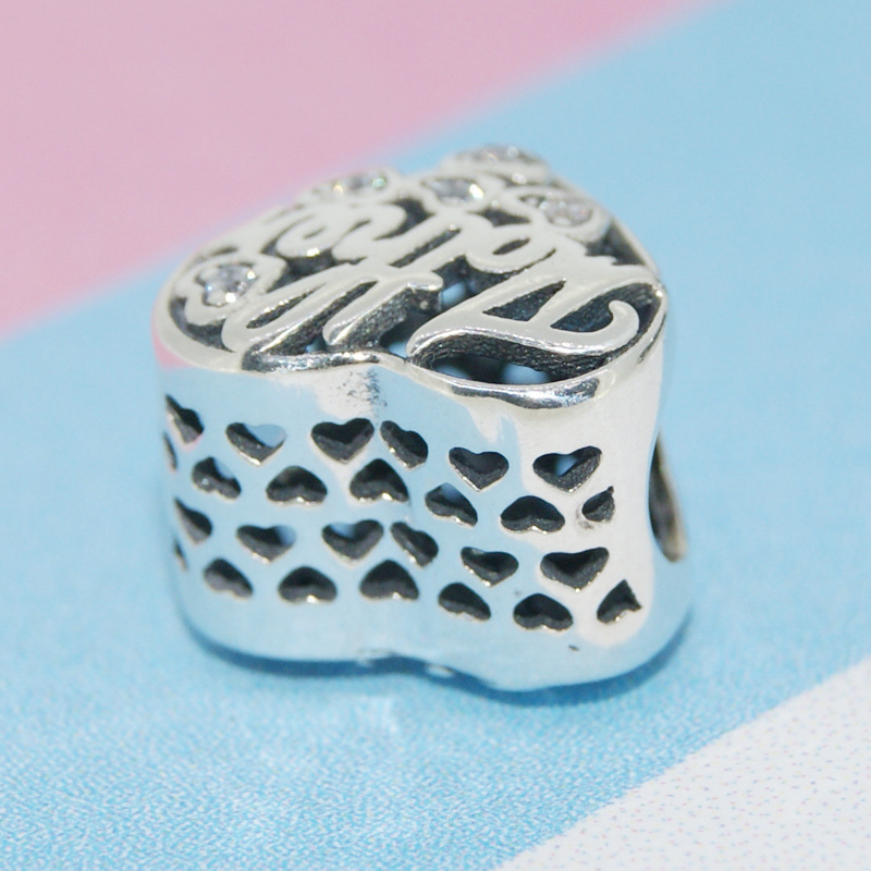 Mum Charm. Mother & Son 925 Sterling Silver Charm  Christmas Gift