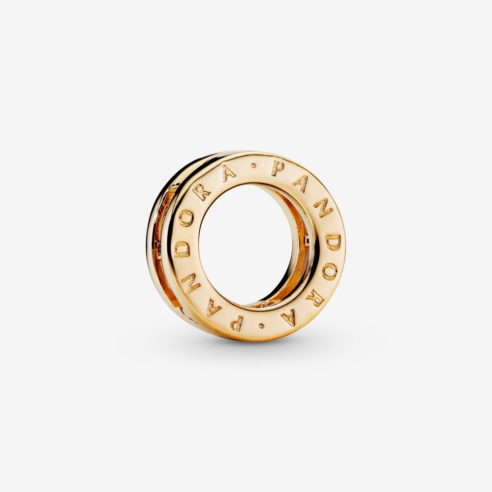 pandora​ shine ​charm c​lip reflexions​ pandora logo​ s925 ale