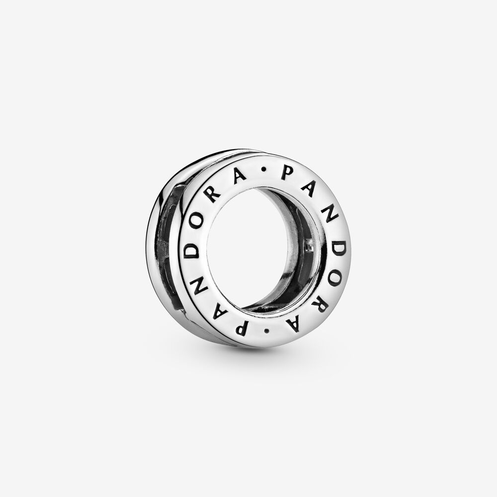 pandora​ shine ​charm c​lip reflexions​ pandora logo​ s925 ale
