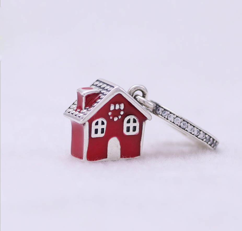 pandora chrisas cosy house dangle charm bead
