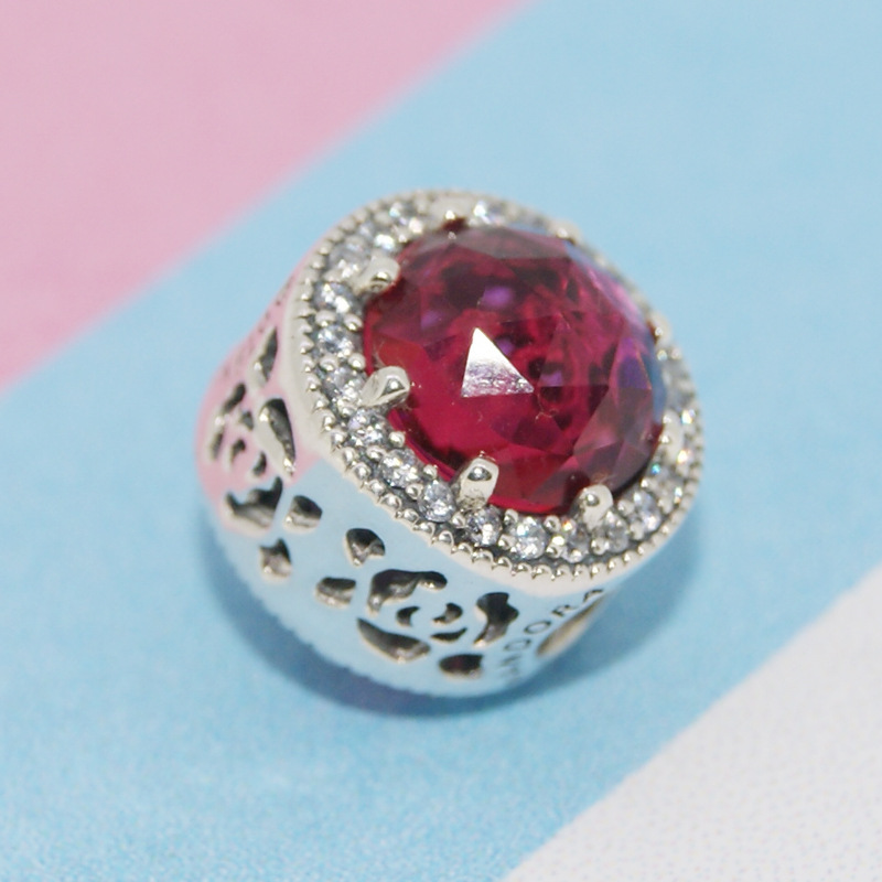 PANDORA Belle's Radiant Red Rose charm Silver S925 ALE