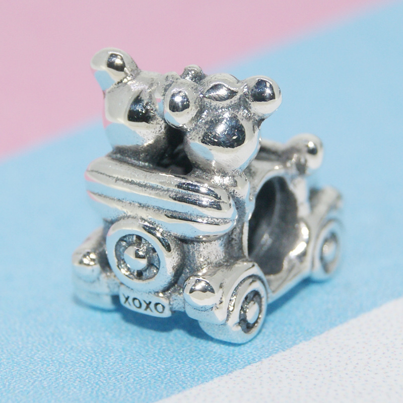 Pandora Silver Mickey & Minnie Vintage Car Charm S925 ALE Sale