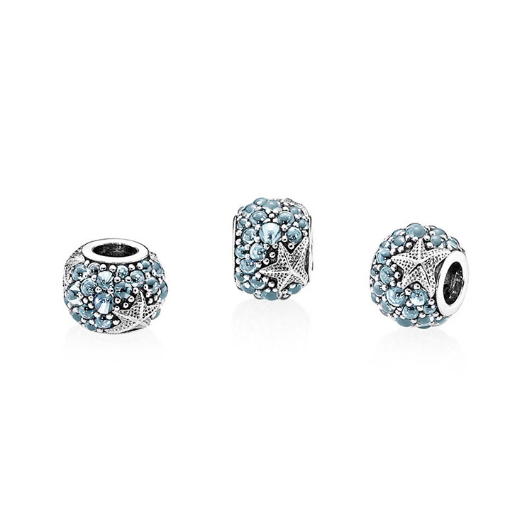 PANDORA Oceanic Starfish Blue charm Silver S925 ALE