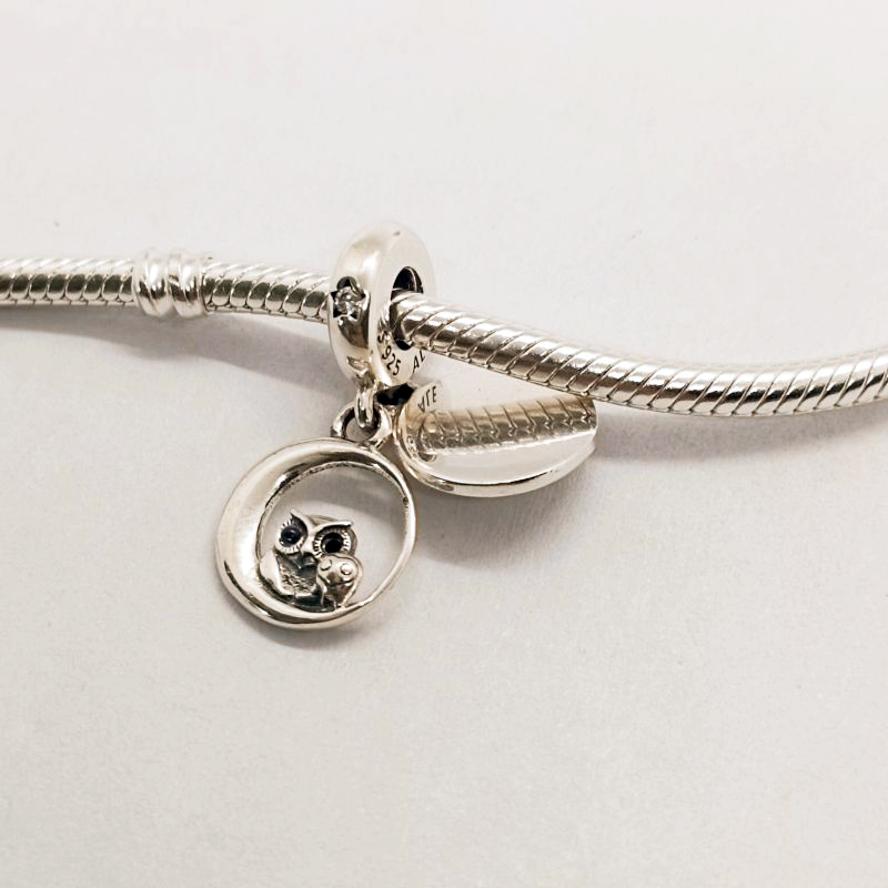 Pandora 'Always by your side OWL' Dangle Charm