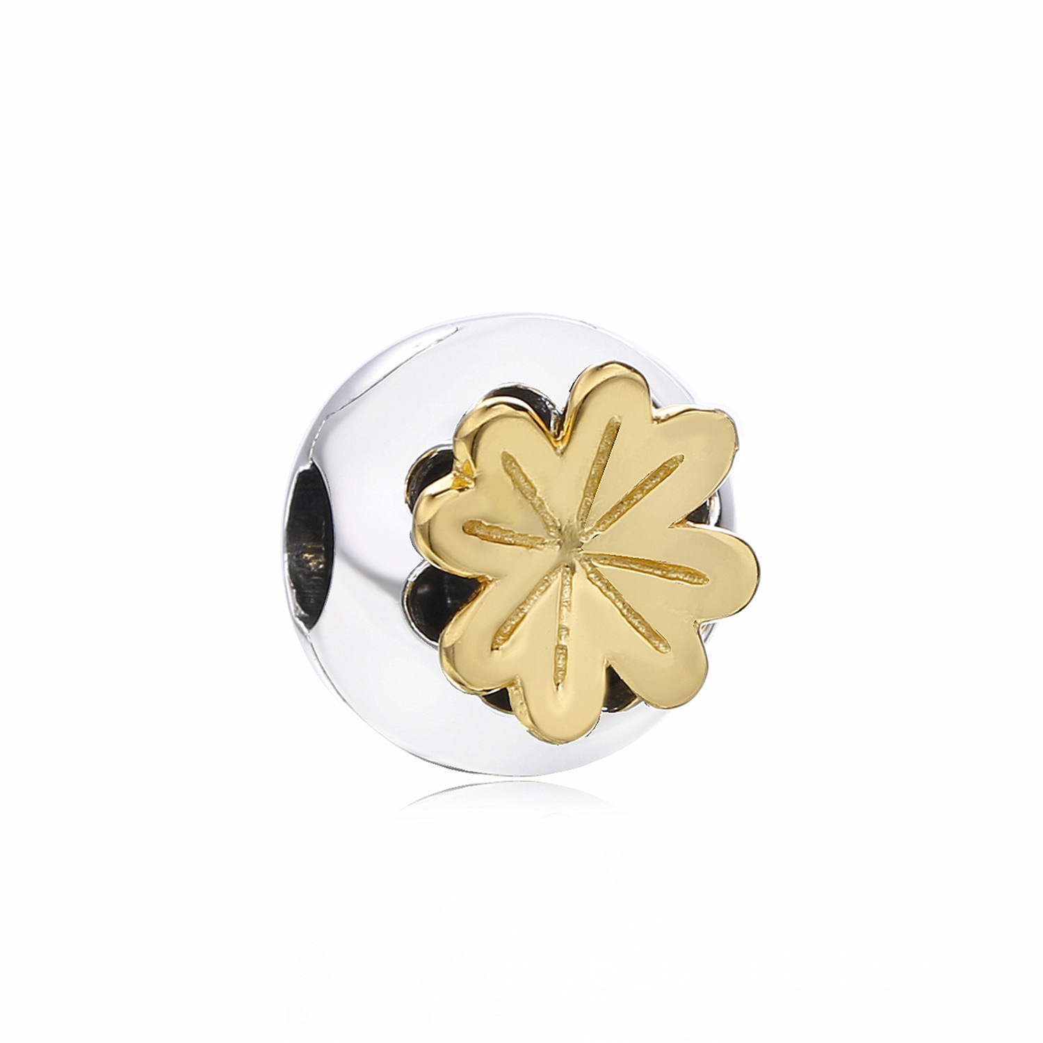 pandora shining clover clip s925 ale