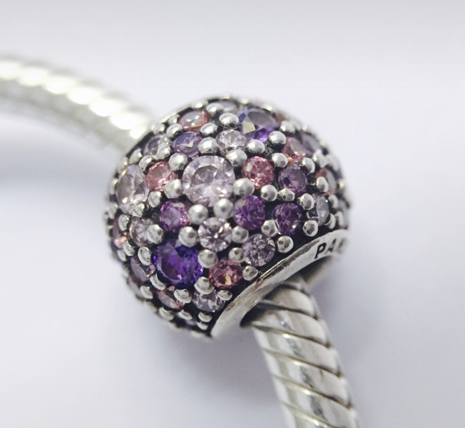 Pandora Pink Sparkles Pave Ball Charm
