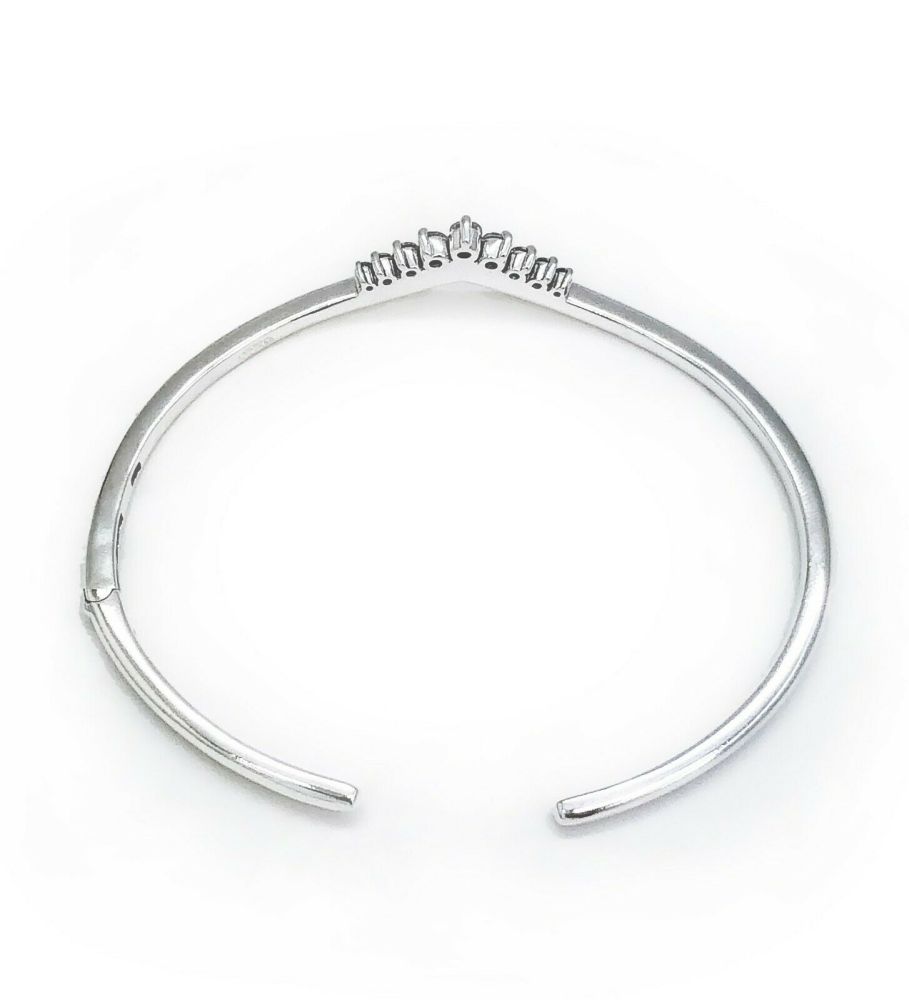 pandora tiara wishbone open bangle s925 sterling silver bracelet