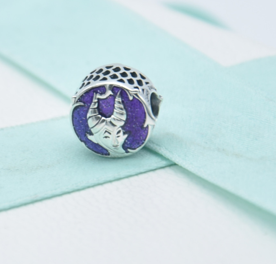pandora charm maleficent & pouch s925 ale