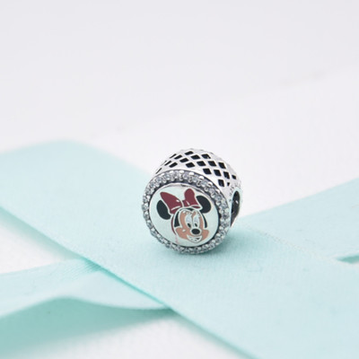 pandora minnie mistletoe kisses charm s925 ale