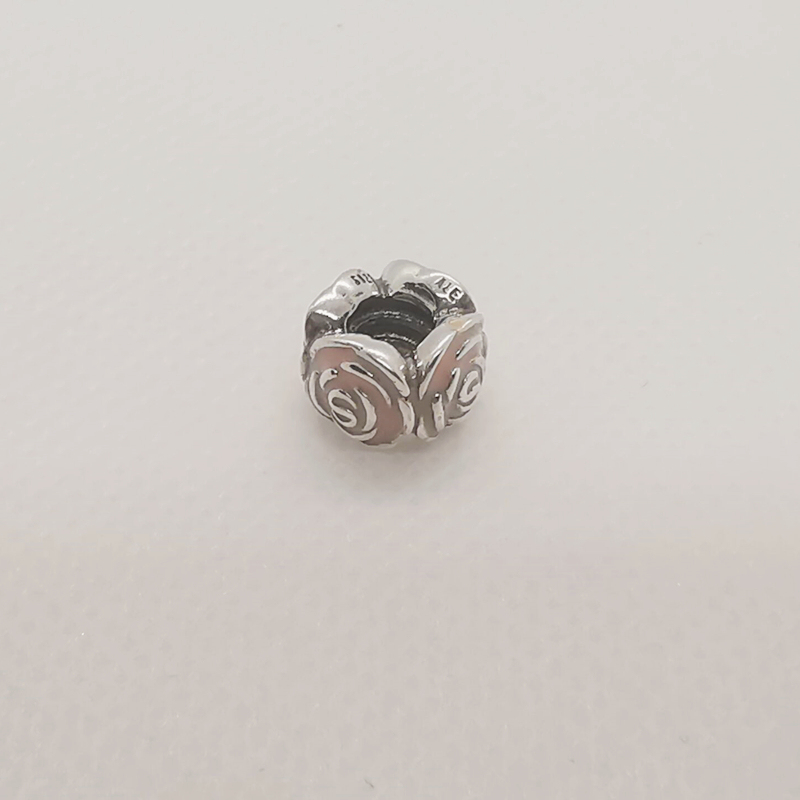 pandora rose garden pink enamel charm s925 ale