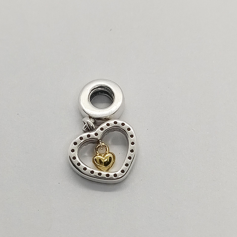 pandora forever in my heart charm gold heart charm